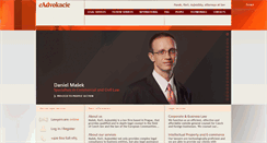 Desktop Screenshot of e-advokacie.cz